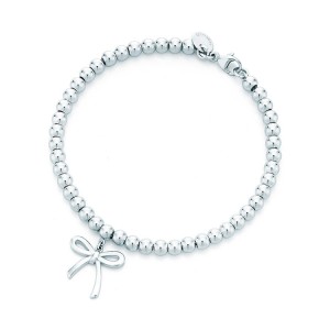 Tiffany & Co. Small Bow Bead Bracelet 7.5"