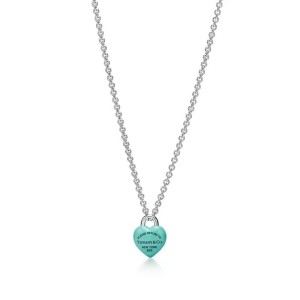 Return to Tiffany® Full Heart Pendant in Sterling Silver with Tiffany Blue