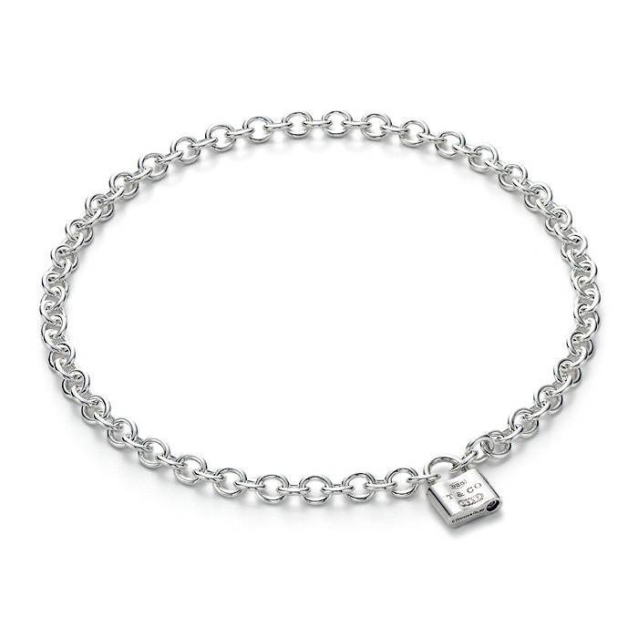 Tiffany & Co. 1837 lock necklace 16" Sterling Silver