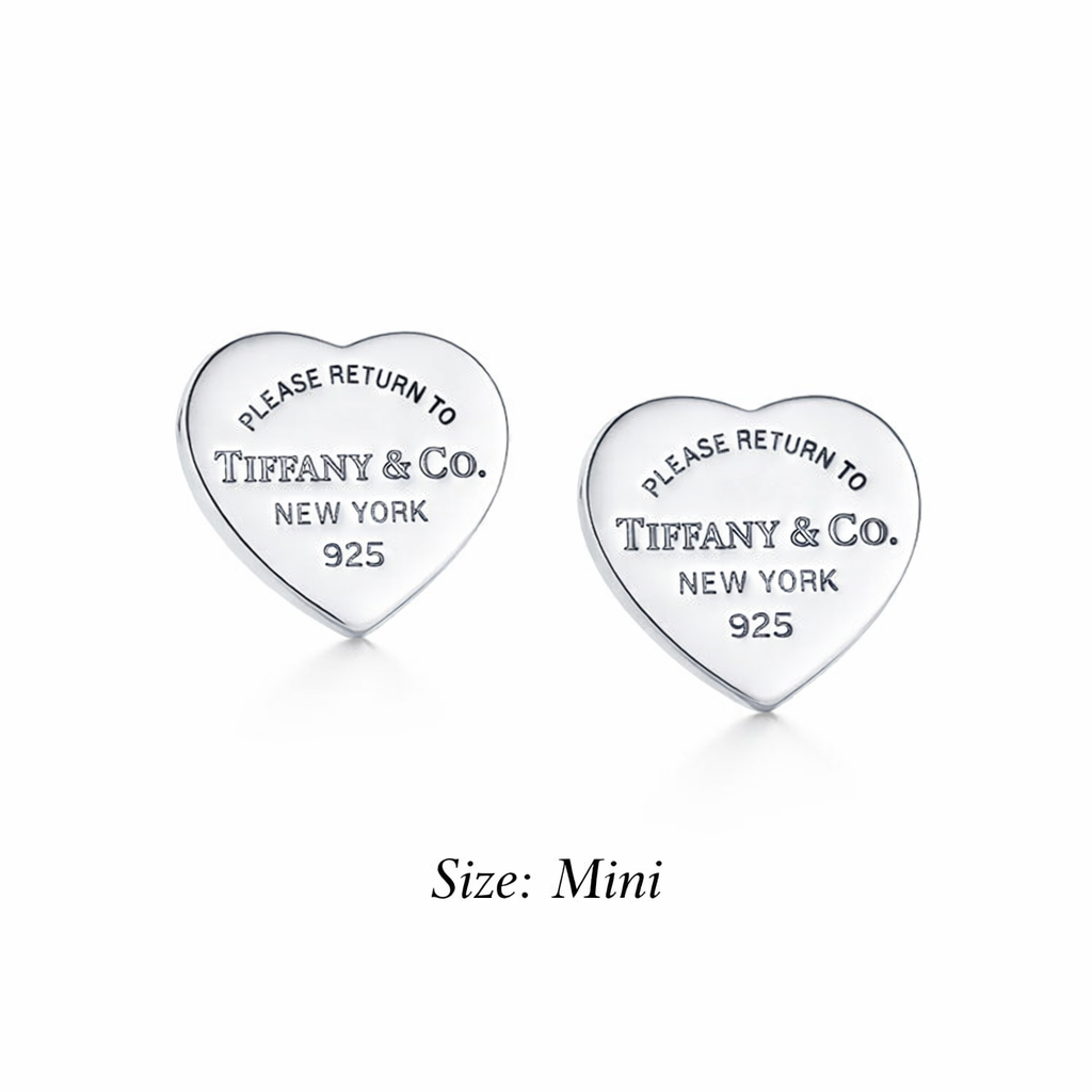"Return to Tiffany" Mini Heart Tag Earrings