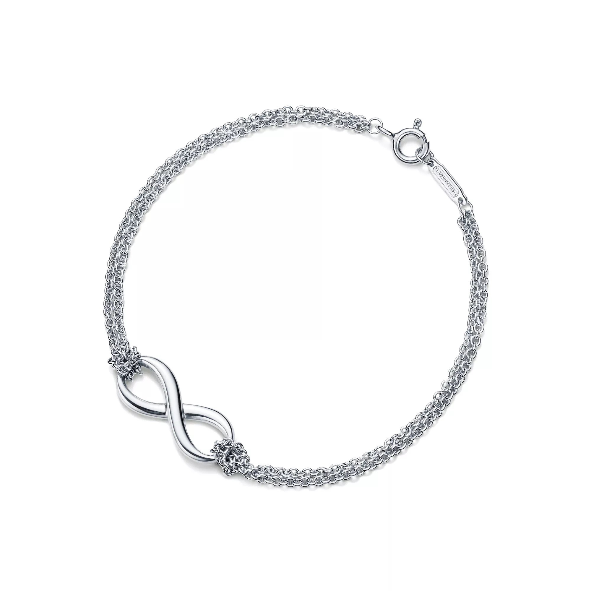 Tiffany & Co. Infinity Bracelet Sterling Silver 7.25" 