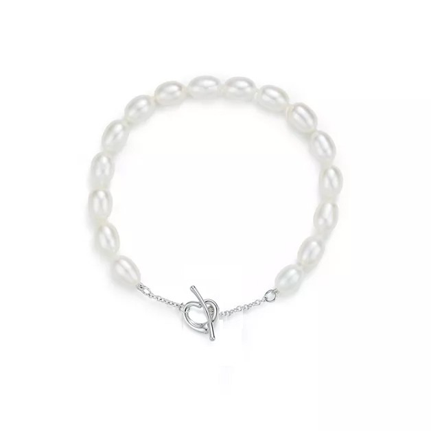 Elsa Peretti® Open Heart Pearl Bracelet 7.25"