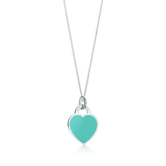 Return to Tiffany™ Blue® Heart Tag Charm in Silver