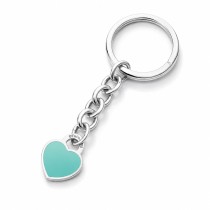 "Return to Tiffany" Blue Heart Tag Key Ring