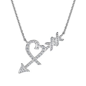 Tiffany & Co Paloma's Graffiti Heart & Arrow Diamond White Gold Pendant