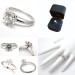 Engagement Ring 1 Ct. Solitaire Ring Platinum Clad