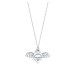 "Return to Tiffany"  Angel Heart Tag Charm Pendant on a 18" Chain Necklace