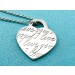 Tiffany Notes "I love you" Heart tag pendant on a 16" chain