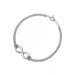 Tiffany & Co. Infinity Bracelet Sterling Silver 7.25" 