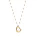 Elsa Peretti® Open Heart Pendant in Yellow Gold with Pavé Diamonds
