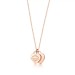 Return to Tiffany Mini Double Heart Tag Pendant in Rose Gold 