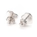 Return to Tiffany Heart Tag Earrings in Sterling Silver with a Diamond, Mini