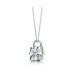 Tiffany Box Lock Charm Pendant. Sterling Silver