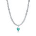 Return to Tiffany Mini Blue Heart Tag Bead Necklace