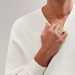 Return to Tiffany Narrow Ring White Gold with Diamonds