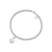 Return to Tiffany Blue Mini Heart Tag Bead Bracelet 7.5"