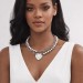 Return to Tiffany™ Heart Tag Wrap Necklace in Sterling Silver, 32" long. Rihanna