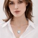 iffany & Co Return to Tiffany Blue Enamel Outline Heart Tag Pendant Discount Sale