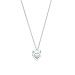 "Return to Tiffany" Devil Heart Tag Charm in Silver on a 18" chain