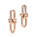 Tiffany City HardWear Link Earrings in Rose Gold