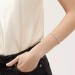  Tiffany T Diamond Wire Bracelet in White Gold 