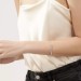  Tiffany T Diamond Wire Bracelet in White Gold 