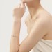  Tiffany T Diamond Wire Bracelet in White Gold 