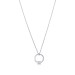 Tiffany T Pendant with a Baguette Diamond on a 18" Chain