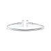  Tiffany T Diamond Wire Bracelet in White Gold 