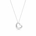 Elsa Peretti® Open Heart Pendant in White Gold with Pavé Diamonds