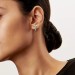 Tiffany T Hoop Earrings in White Gold with Diamonds Mini